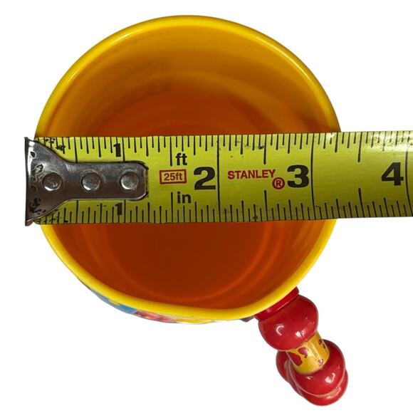 VTG Ringling Bros Barnum & Bailey Circus 3D Yellow Clown Plastic Mug Cup 1990s - Picture 10 of 12